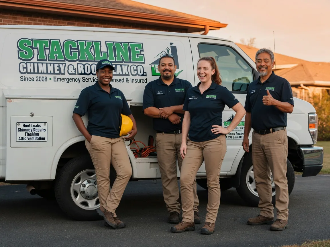 Chimney flashing repair company in Blooming Grove, TX